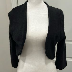 Black over the shoulders sweater by Ann Taylor in size Med petite.